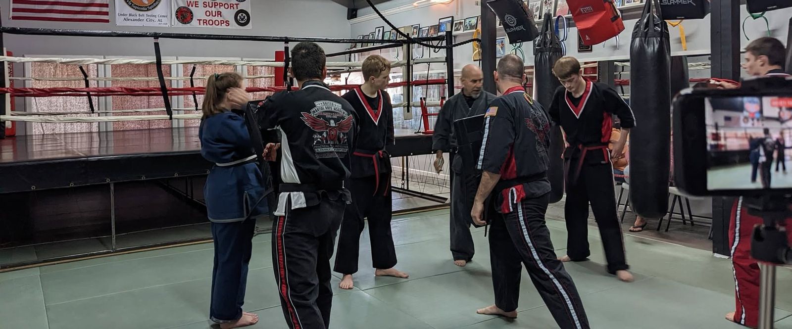 Class on the academy floor